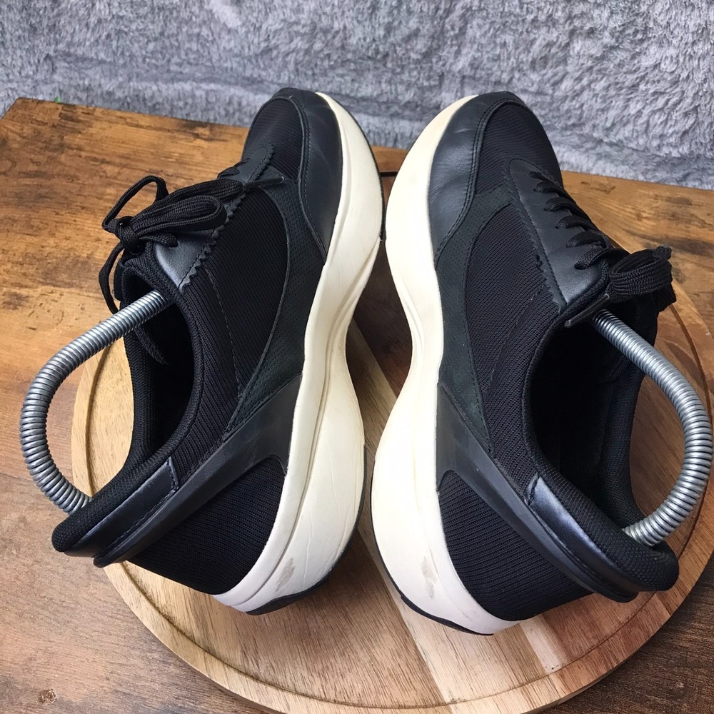 Kizik Paris Sneakers Womens 9.5 Blk Mesh/Leather Slip On Hands Free Comfort Shoe - Picture 9 of 13